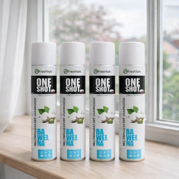 One Shot Freshtek perfumowany odświeżacz powietrza BAWEŁNA 4 sztuki